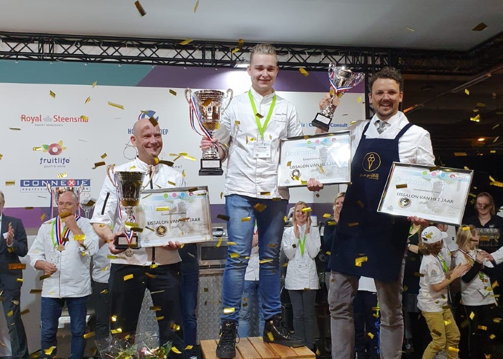 De top 3 vlnr: Mark van Gaal (2), Jeffrey Claassen (1) en Kees Baars (3). Foto: Clara Bloemhof