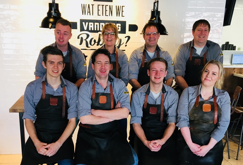 Het team van Robby's Snacks in 2018. 