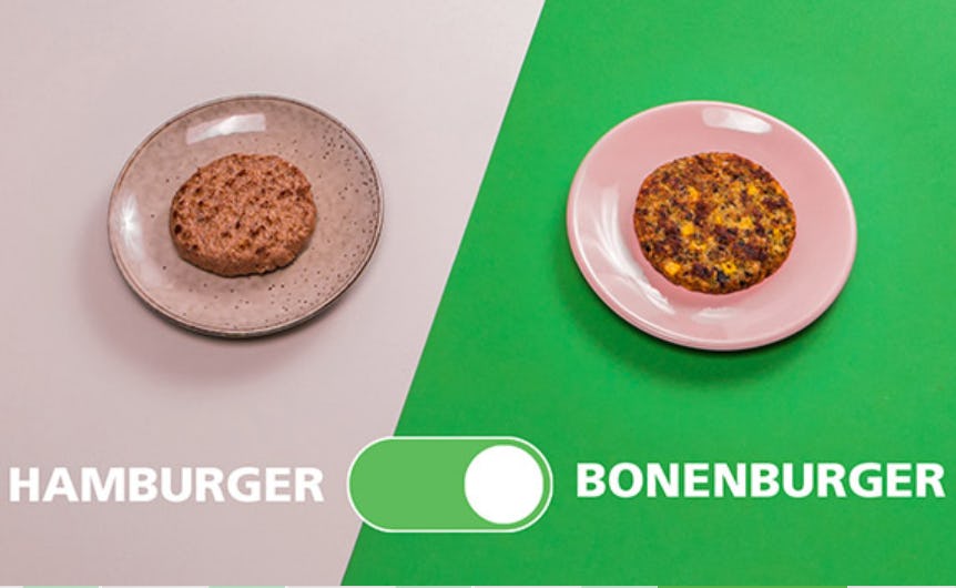 Nieuwe campagne Voedingscentrum: bonenburger in plaats van hamburger