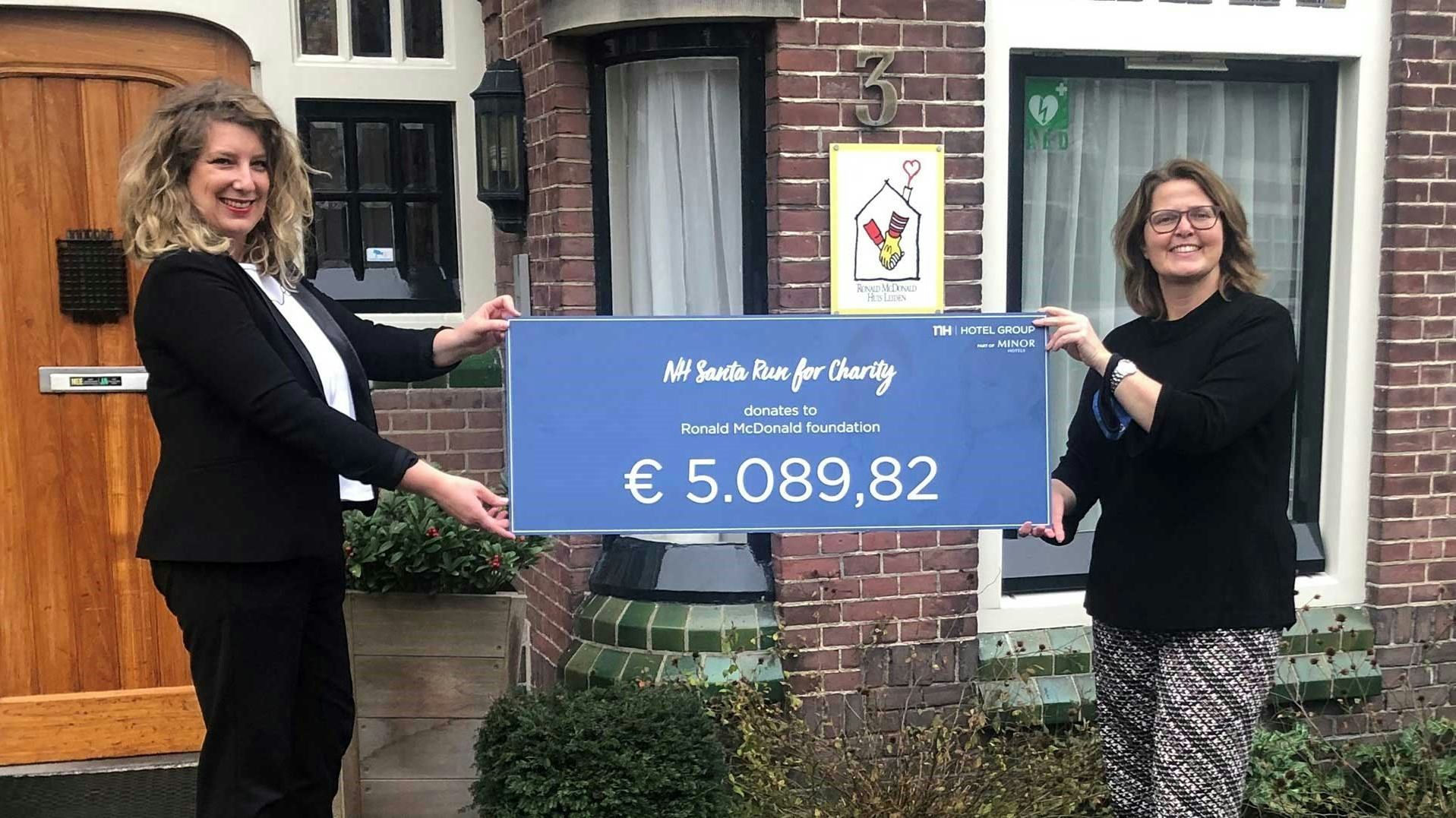 Medewerkers NH Hotel Group halen €5000 op voor Ronald McDonald Kinderfonds
