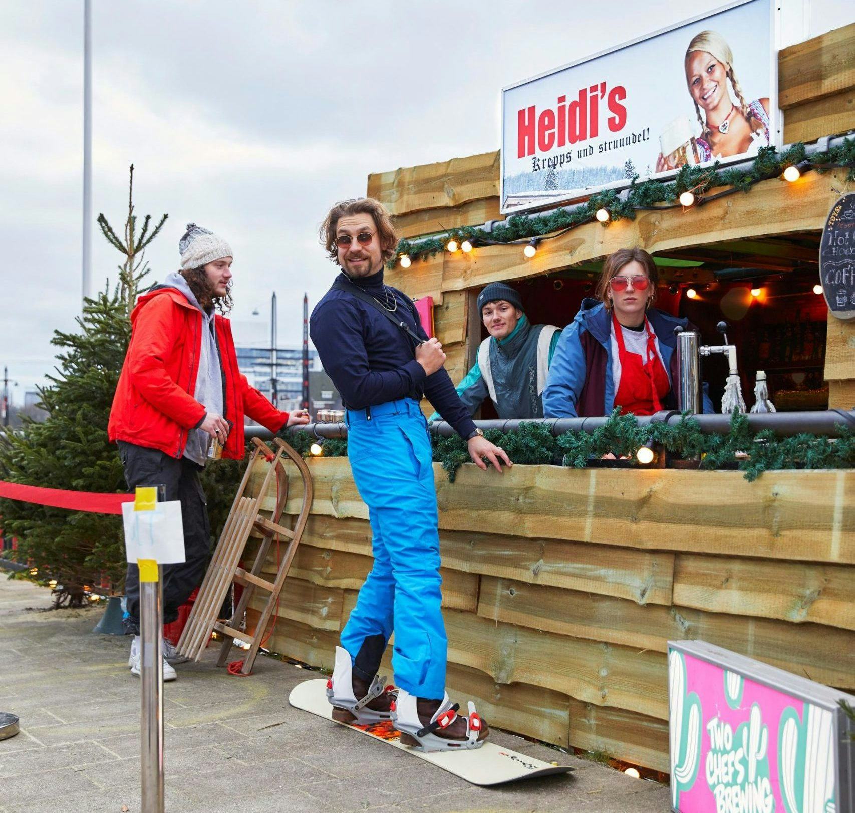 Take-away wintersportbar Heidi's geopend