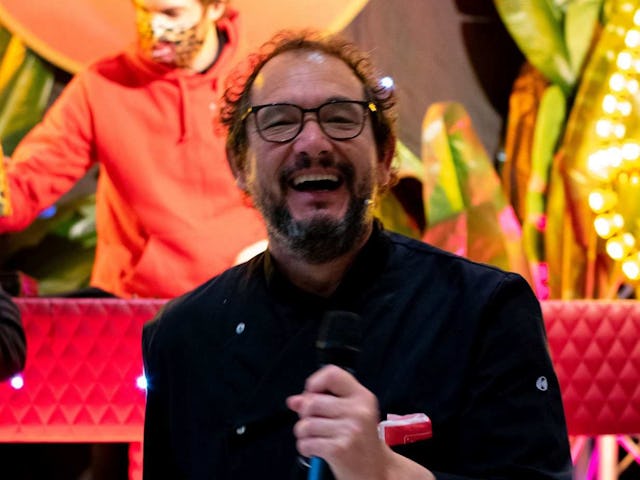 Presentator Arno Portegies, co-founder van LA Streetfood.