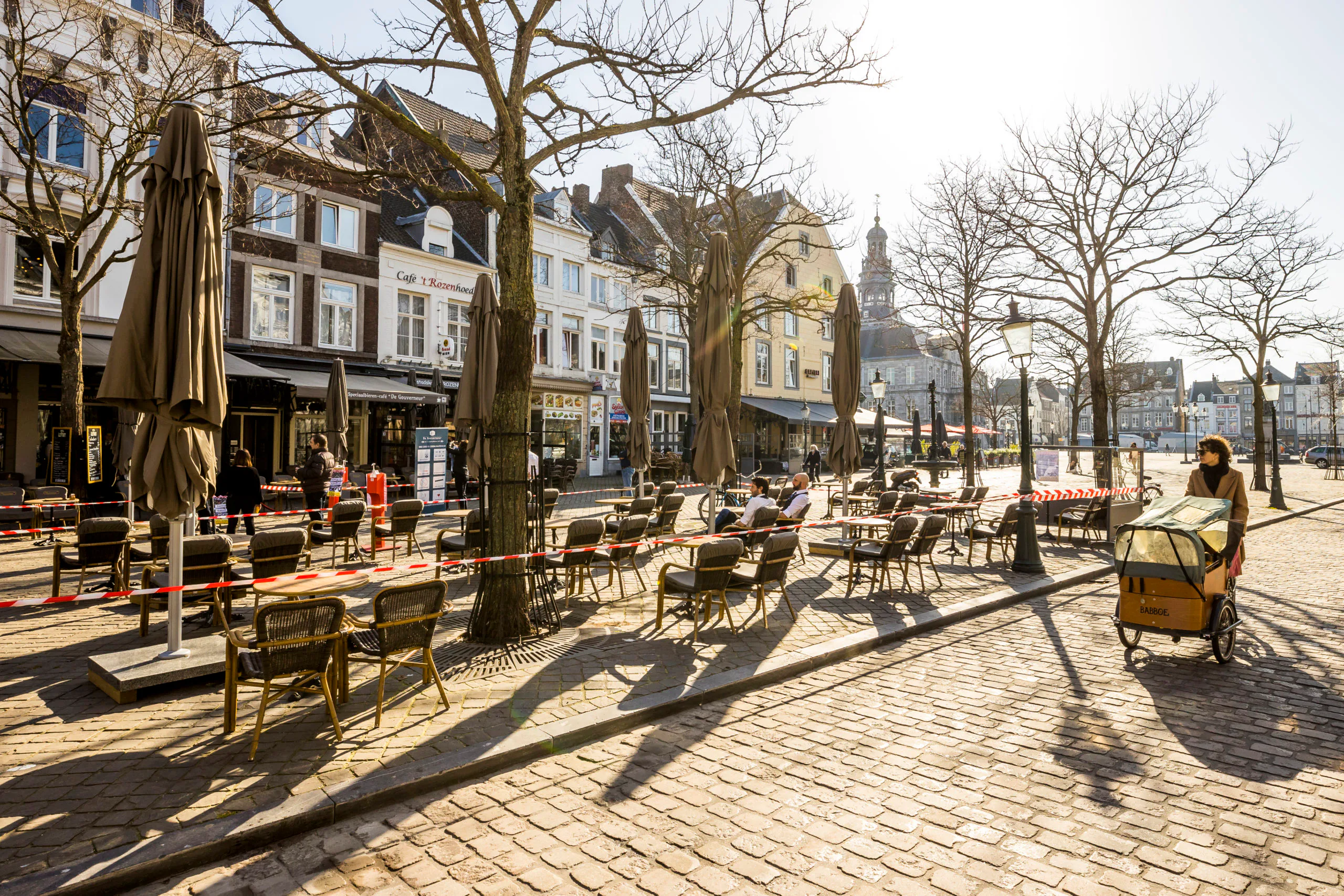 Terrassen in Maastricht voor de heropening