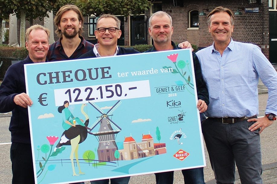 Brouwerij De Molen brouwt Geniet & Geef bier voor KiKa