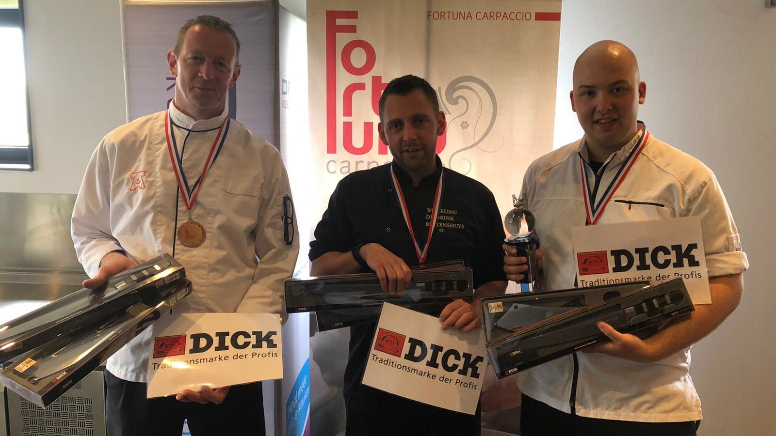 Jordi Heemskerk van Restaurant Sophie wint Fortuna Carpaccio Bokaal