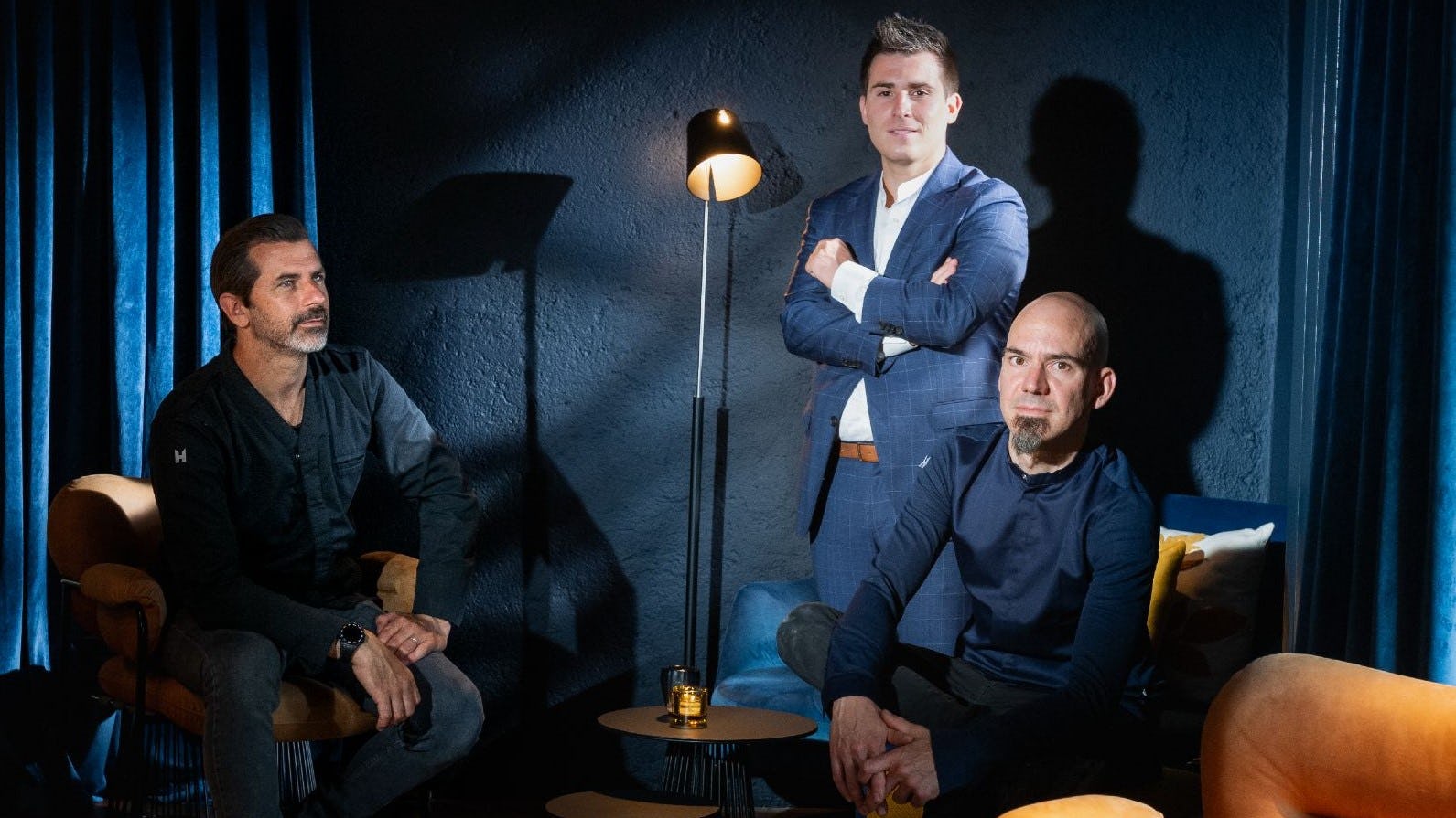 Het team van Oz, vlnr: Andreas Caminada, Giuseppe Lo Vasco en Timo Fritsche. Foto: Gaudenz Danuser