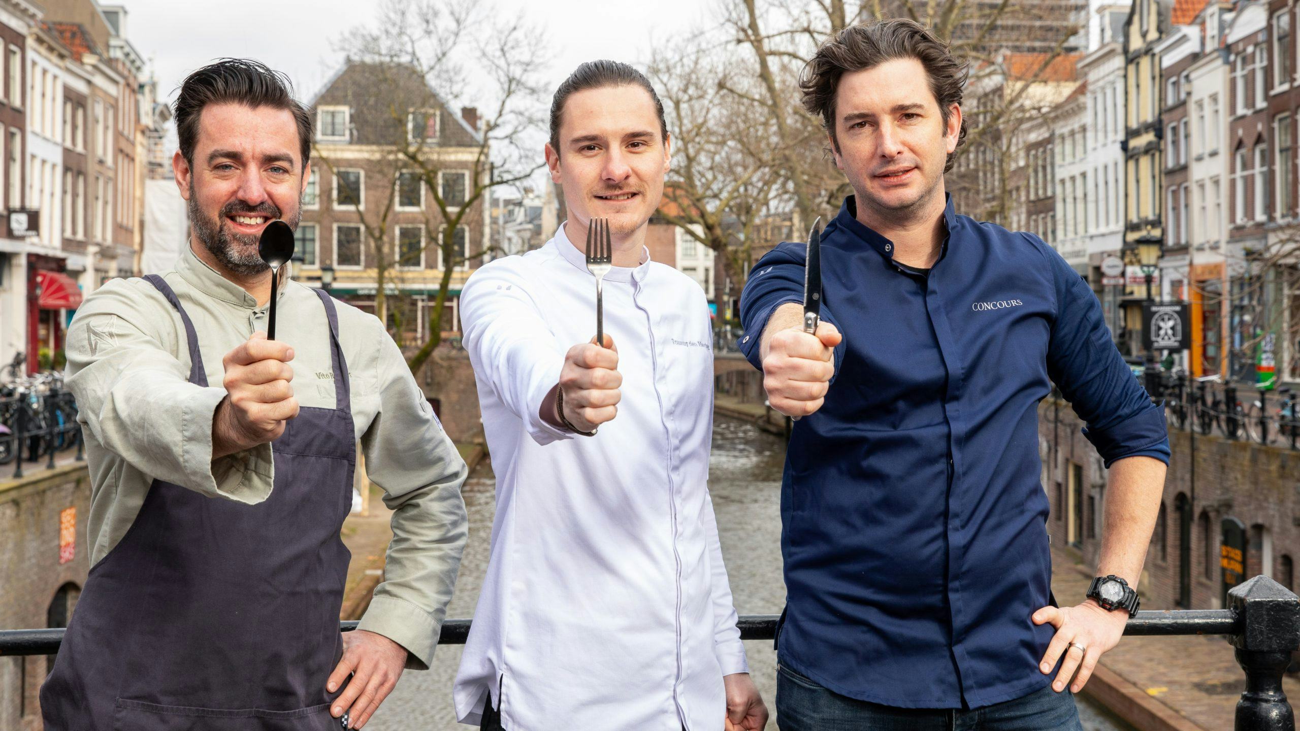 Chefs Alex Zeelenberg, Tommy den Hartog en Vito Reekers vieren samen heropening restaurants