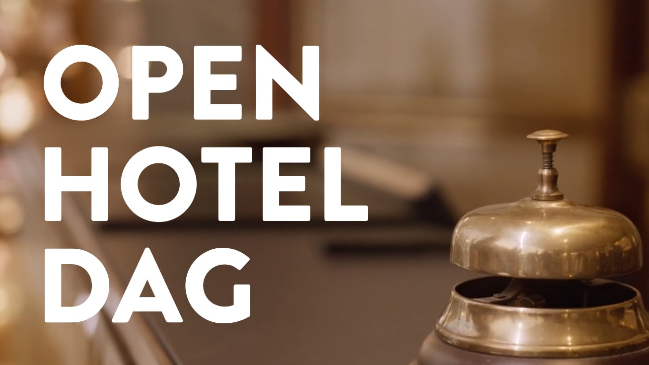 Eerste editie Open Hotel Dag op 30 september