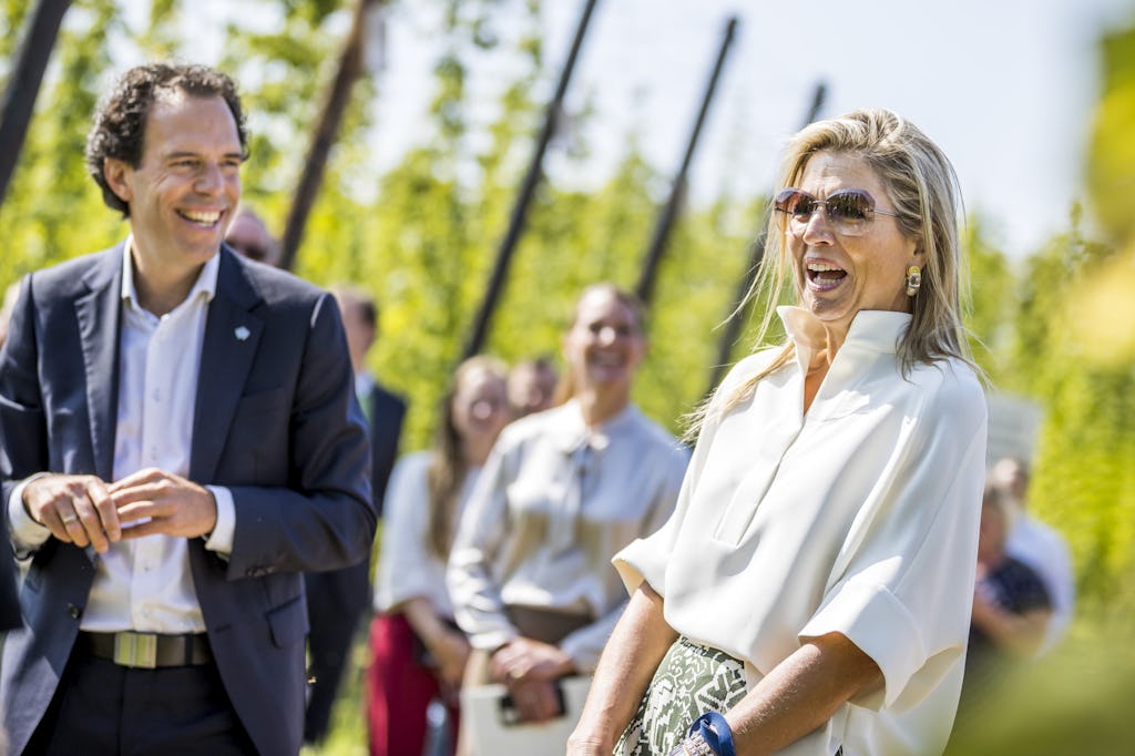020921, Gulpen: werkbezoek Koningin Maxima aan Gulpener Bierbrouwerij. Foto: Marcel van Hoorn.