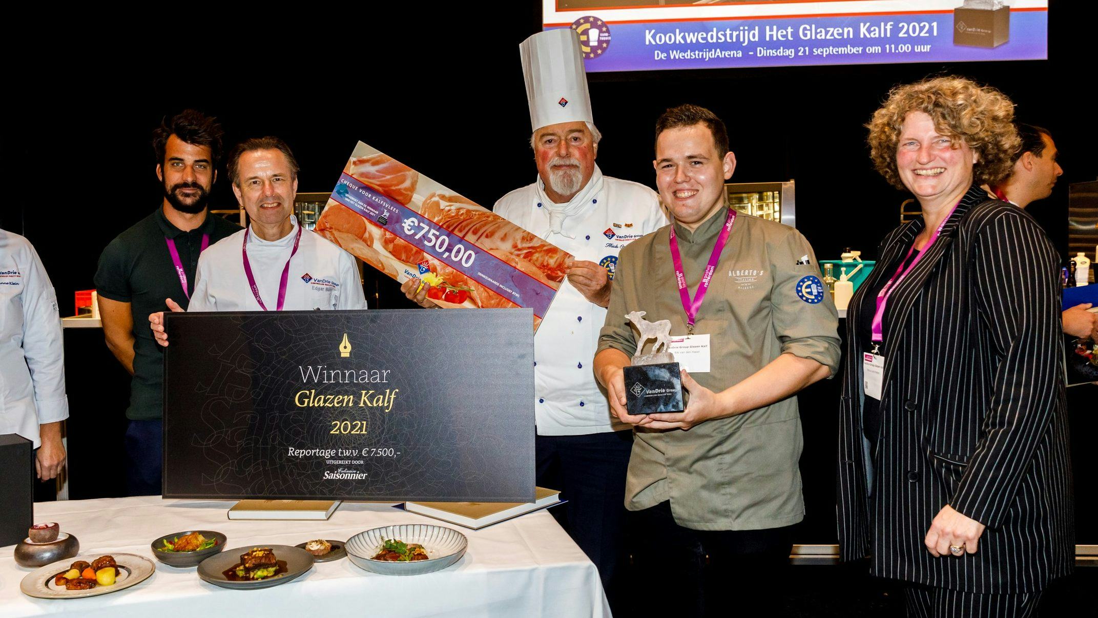 Rik van den Hazel wint kookwedstrijd ‘Het Glazen Kalf’