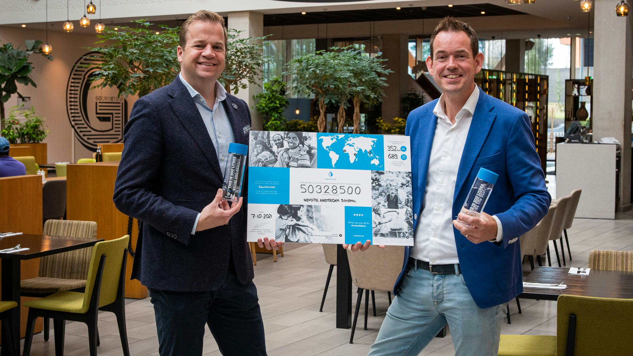 Novotel Amsterdam Schiphol doneert 50 miljoen liter drinkwater