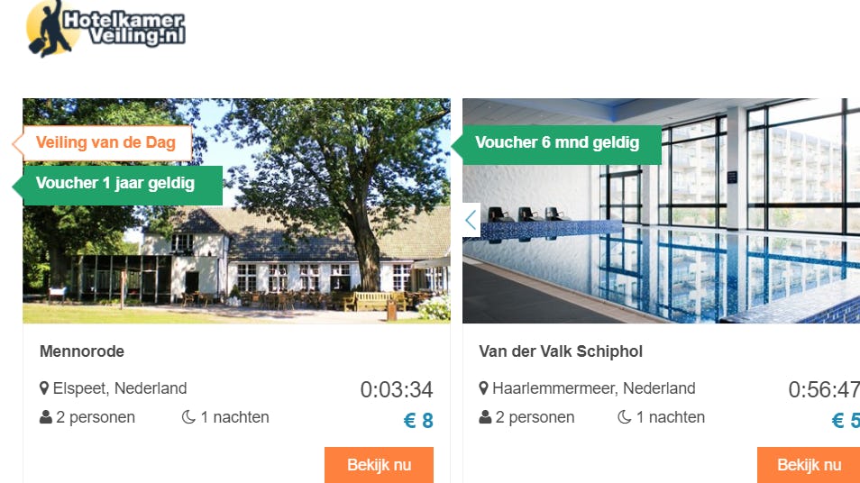 Hotelkamerveiling.nl failliet: 'coronacrisis niet overleefd'