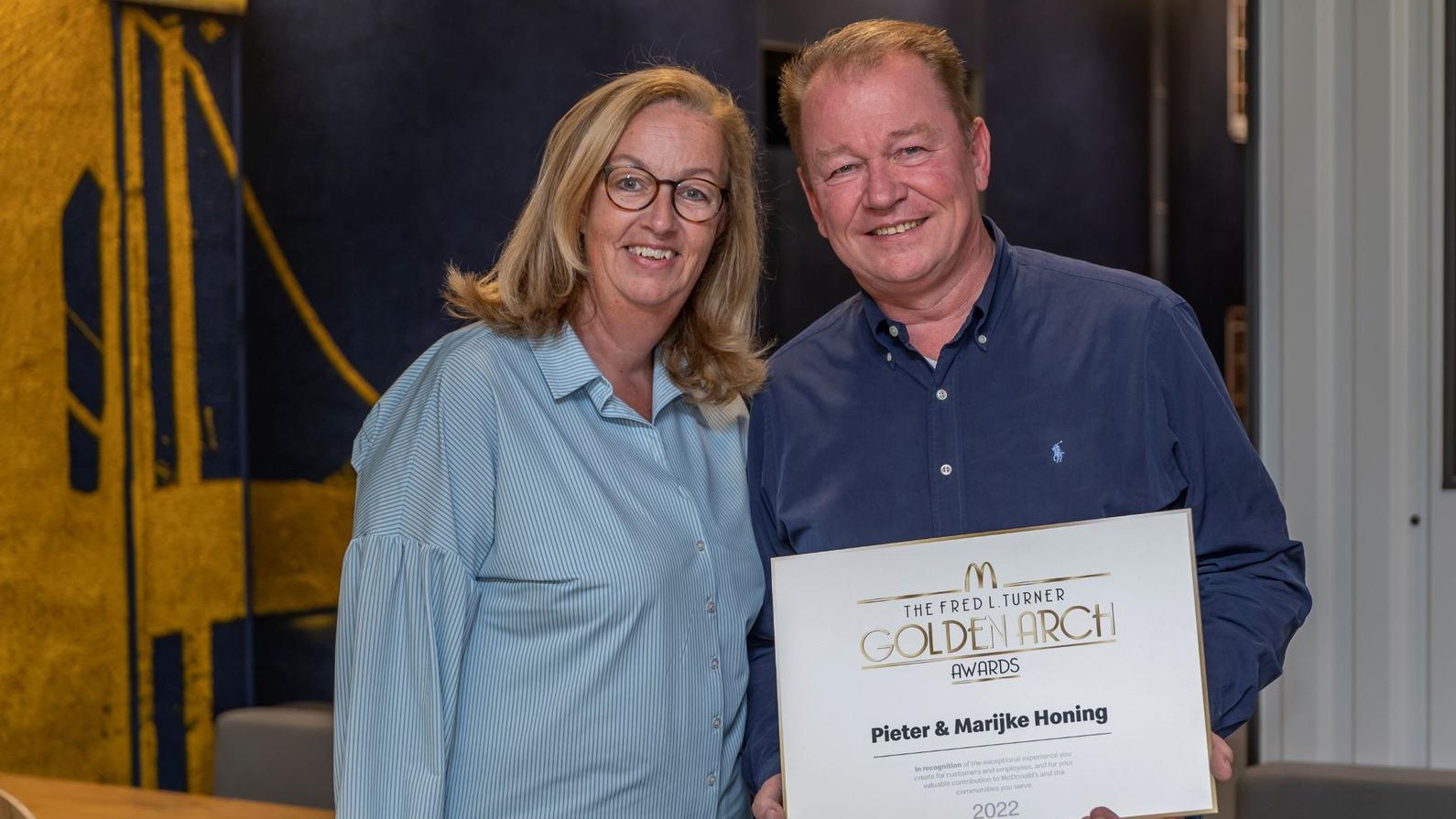 Nederlandse McDonald's-franchisenemer ontvangt allerhoogste internationale onderscheiding