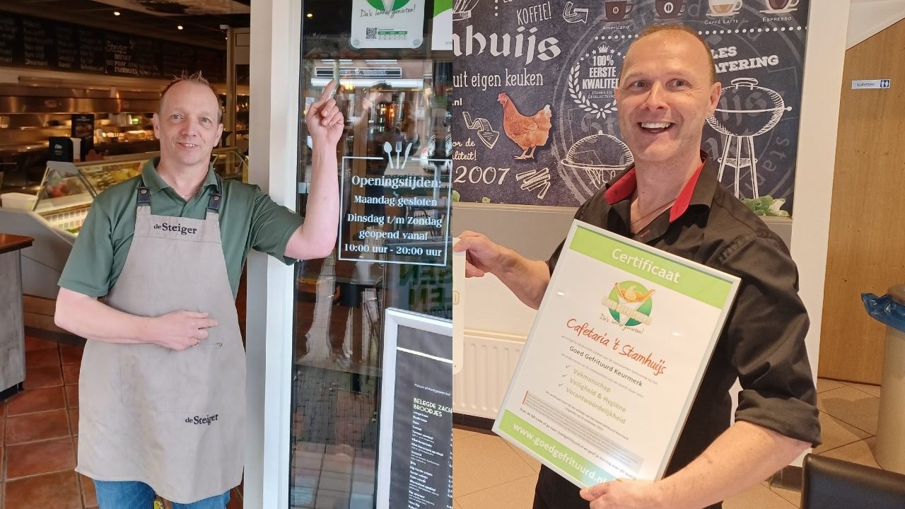 Goed Gefrituurd Keurmerk voor cafetaria's De Steiger en 't Stamhuijs