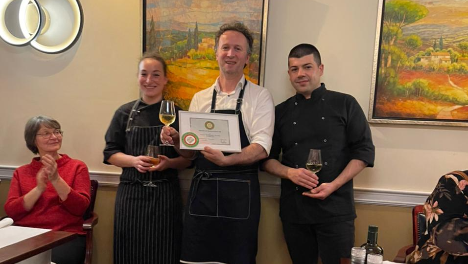 Italiaans restaurant La Passione krijgt onderscheiding