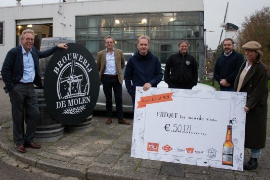 Geniet & Geef met Brouwerij De Molen levert KiKa €50.171 op