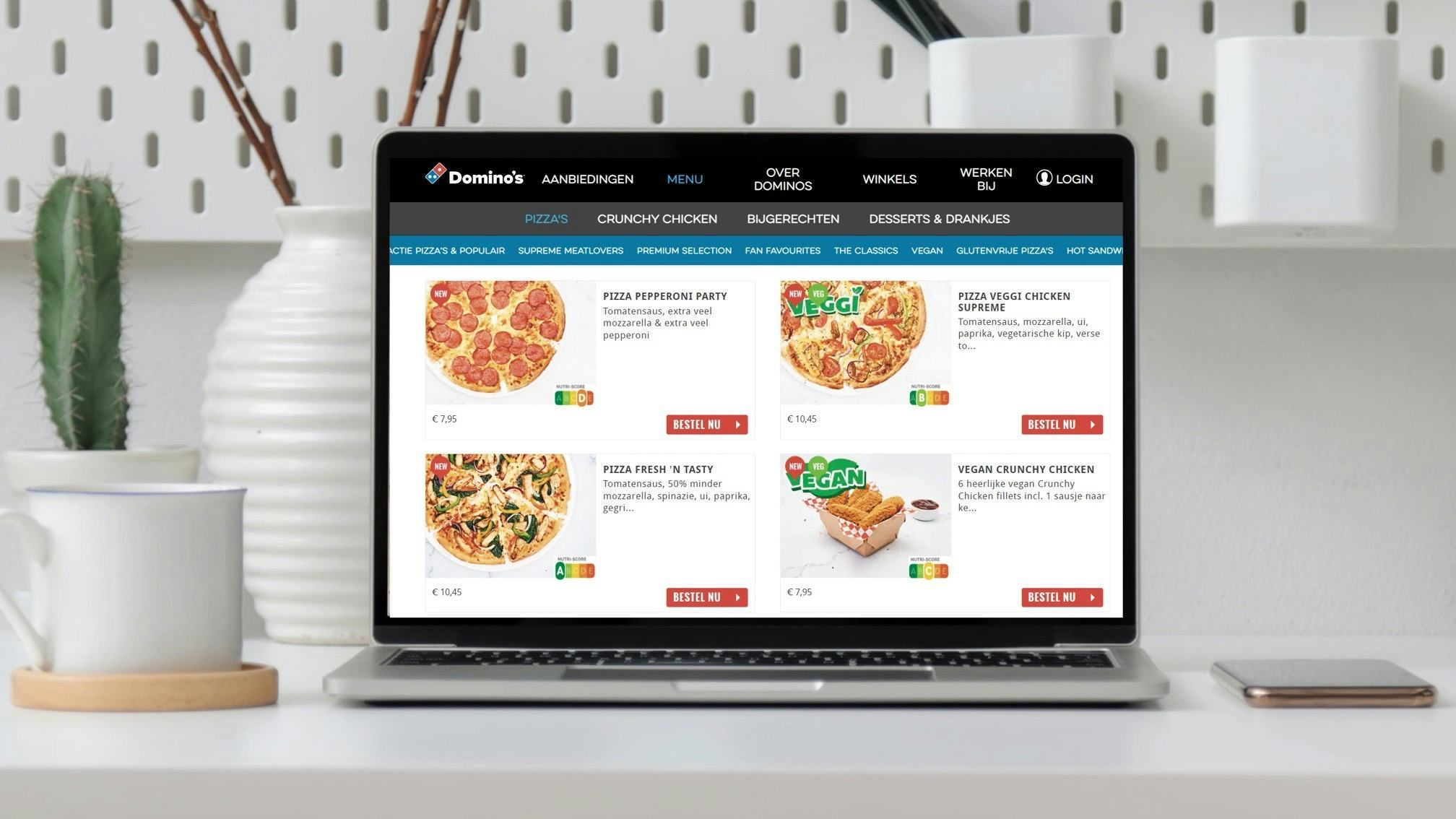 Domino's introduceert Nutri-Score: 'Past bij ambitie om transparant te zijn'