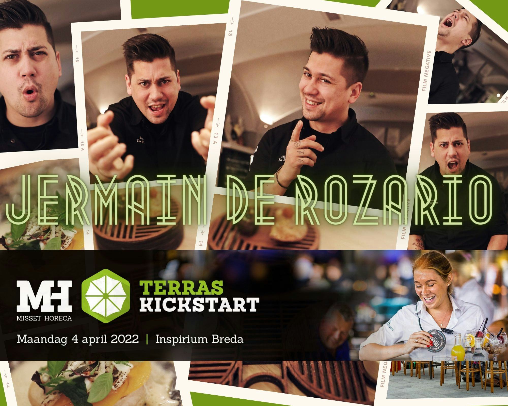 Jermain de Rozario deelt terrasgerechten op Terras Kickstart 2022