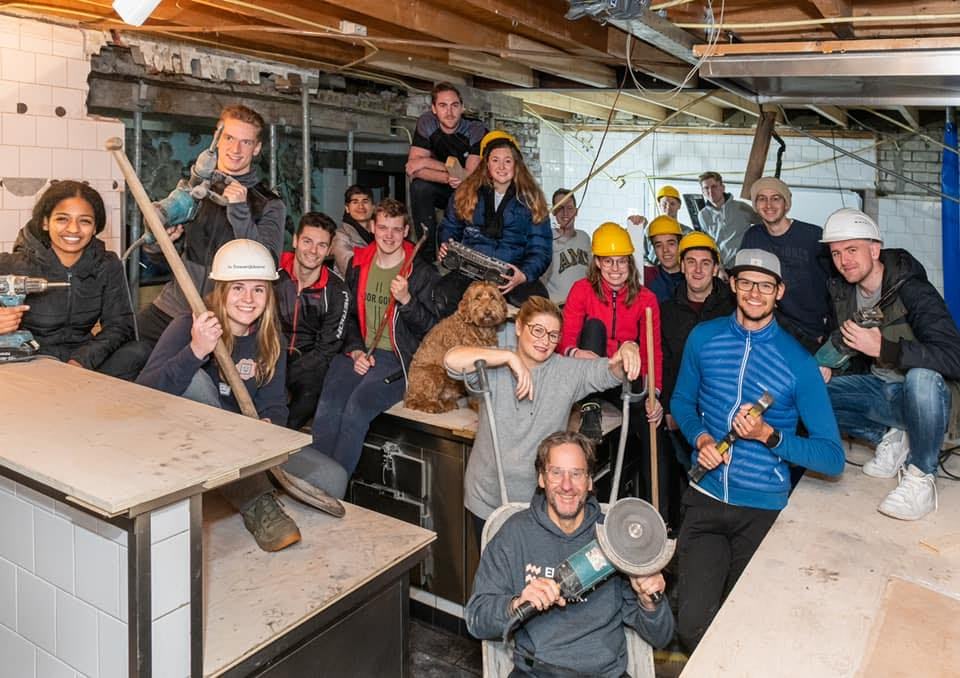 Team en keuken van De Treeswijkhoeve afgelopen december. 