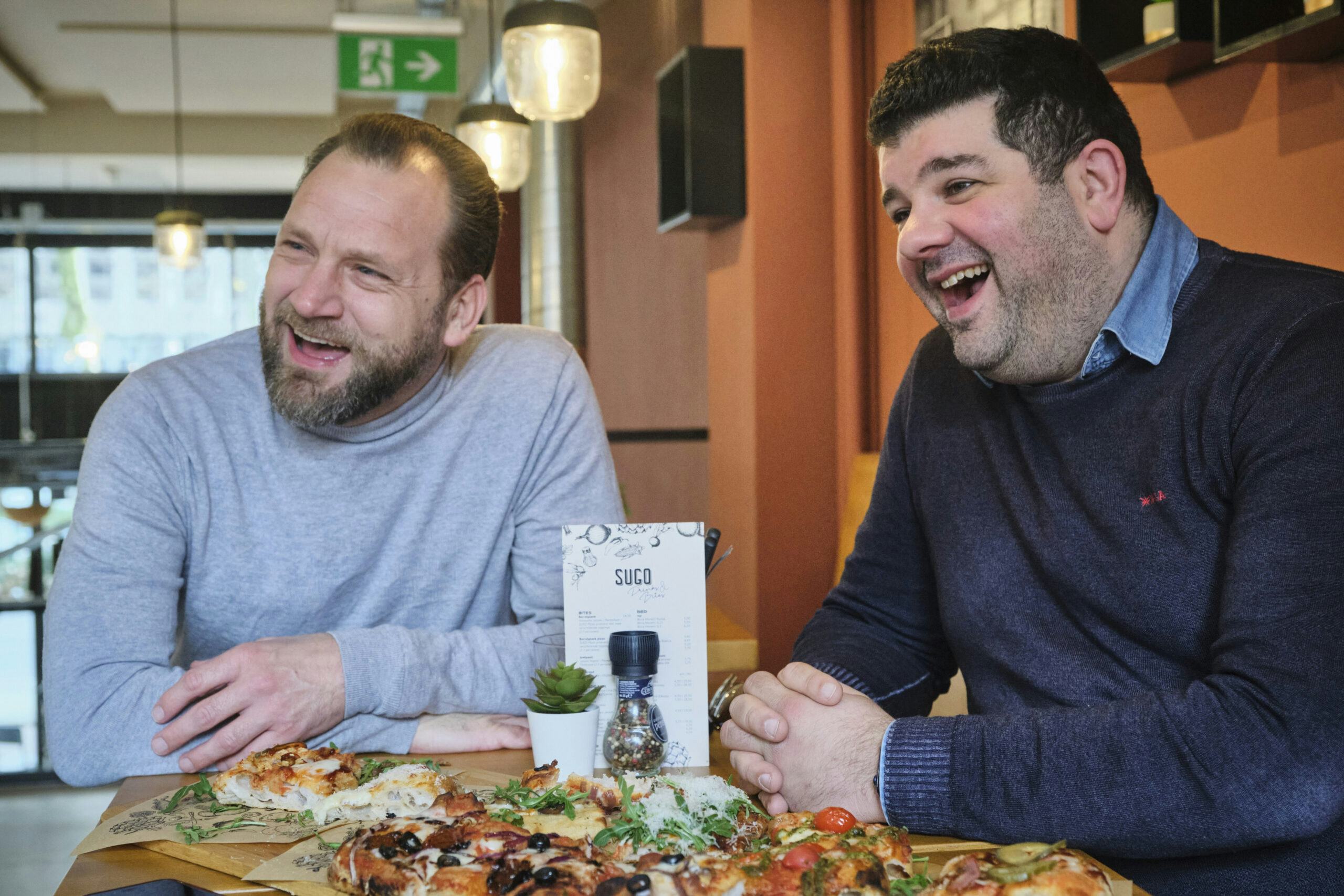 Herman Hell (l) en compagnon Hugo Kruijssen.