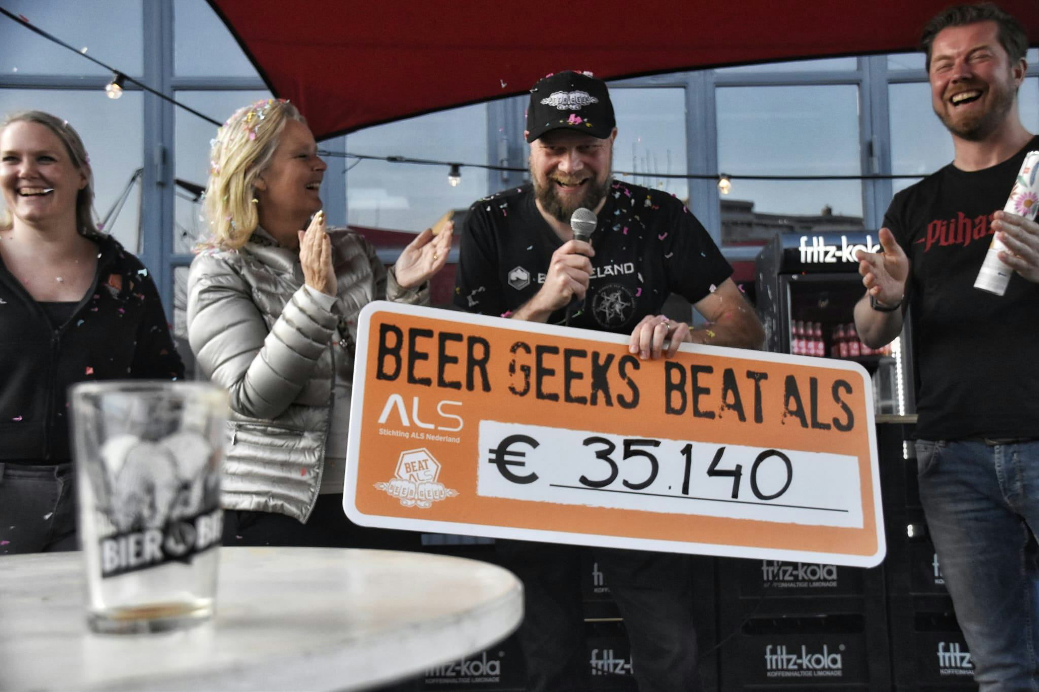 Beer Geeks halen ruim 35.000 euro op voor ALS