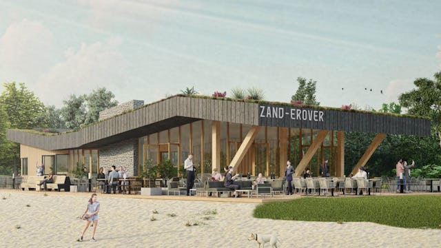 Horecapaviljoen Zand-Erover, Assen. Foto: KHV Architecten