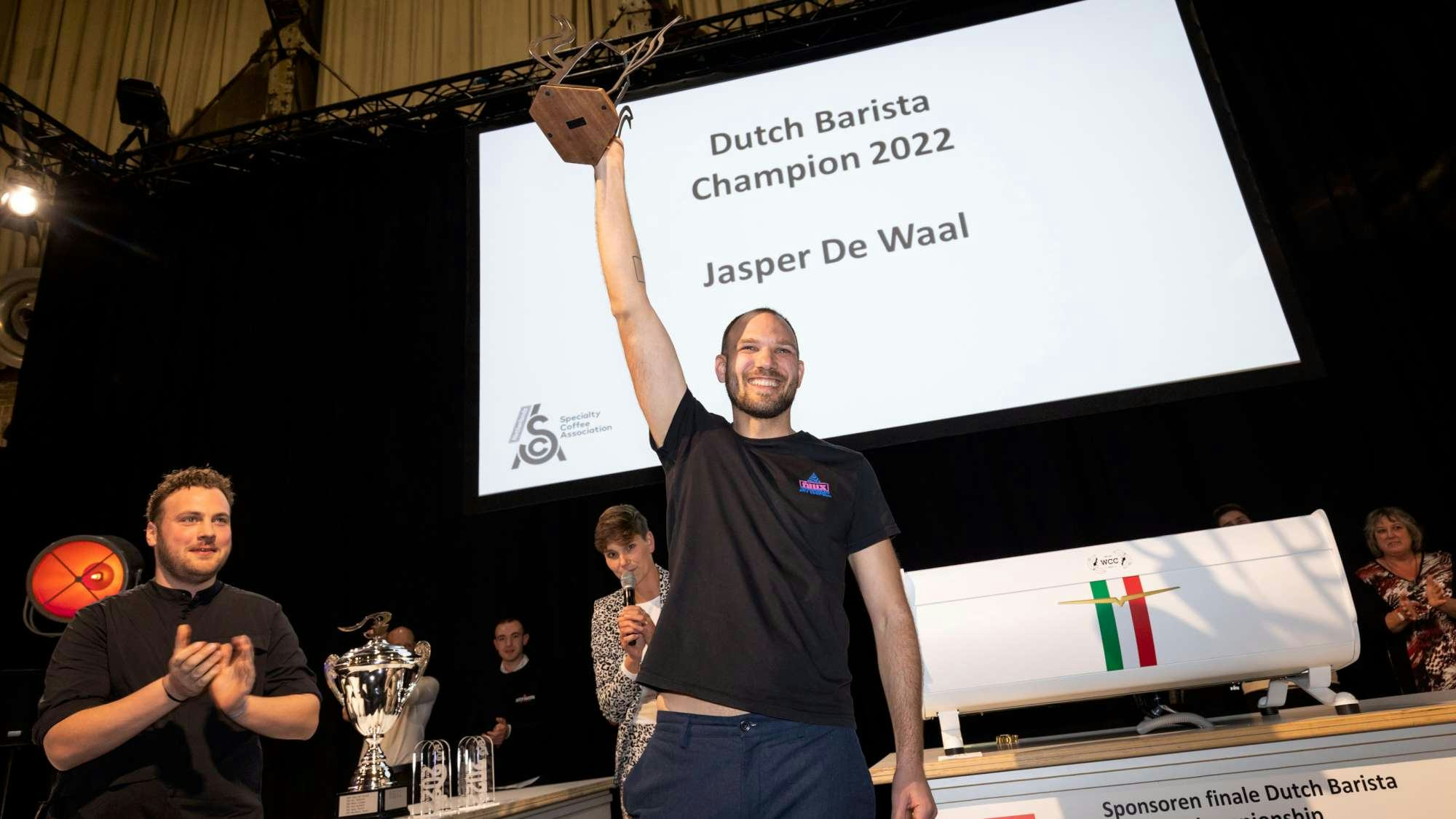 Dutch Barista Champion 2022 Jasper de Waal. Foto: Sebastiaan Rozendaal.