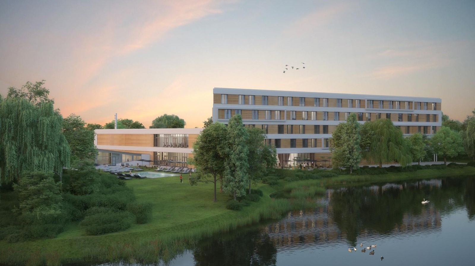 Otium-hotel met 127 kamers in recreatiegebied