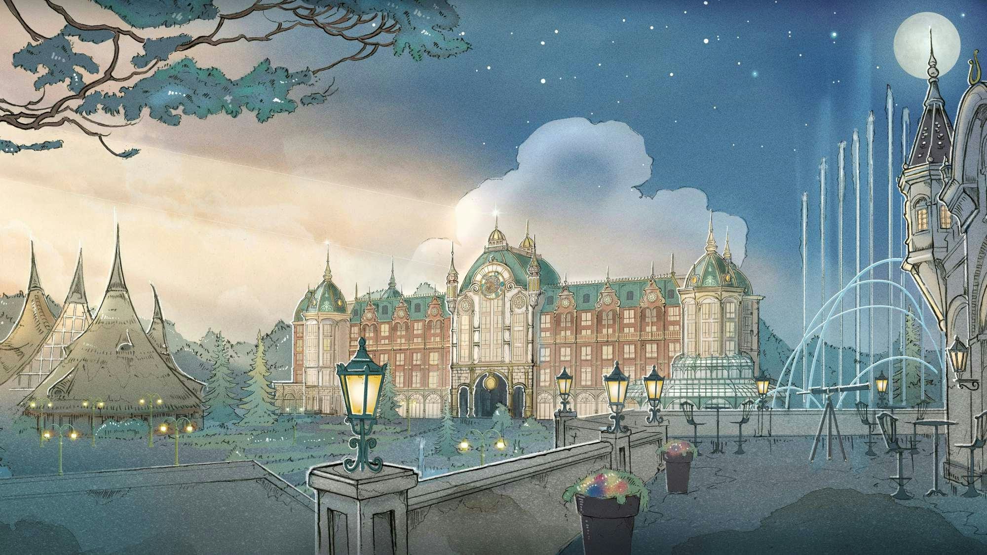 Zo ziet het nieuwe hotel van de Efteling eruit