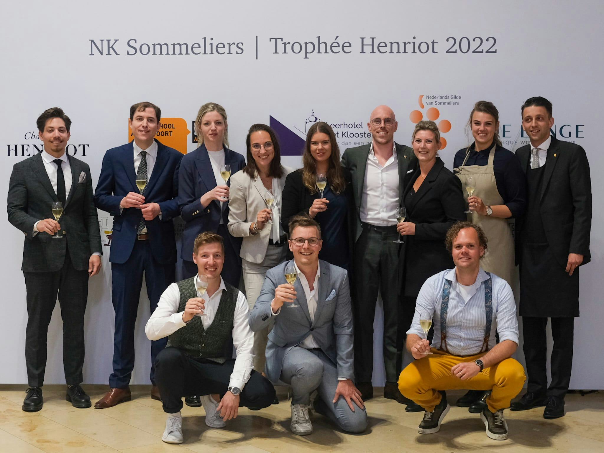 De 12 deelnemers aan het NK Sommelier 2022