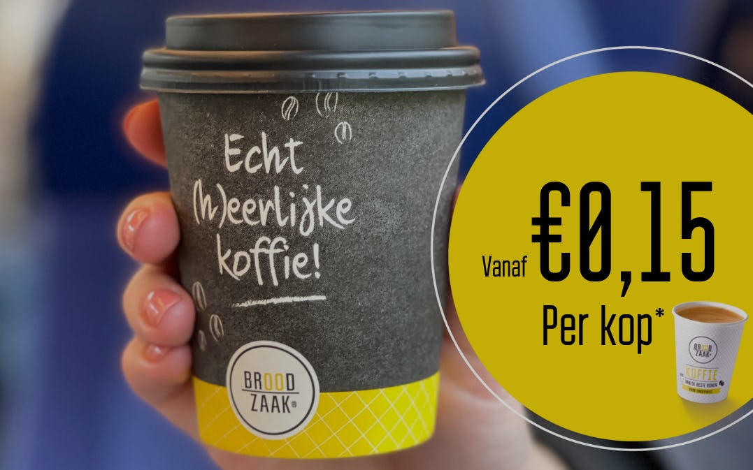 Broodzaak lanceert koffie to go-abonnement