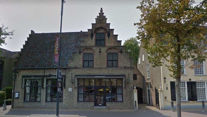 De locatie van De Zwaan en daarna Tilia aan de Markt in Etten-Leur.