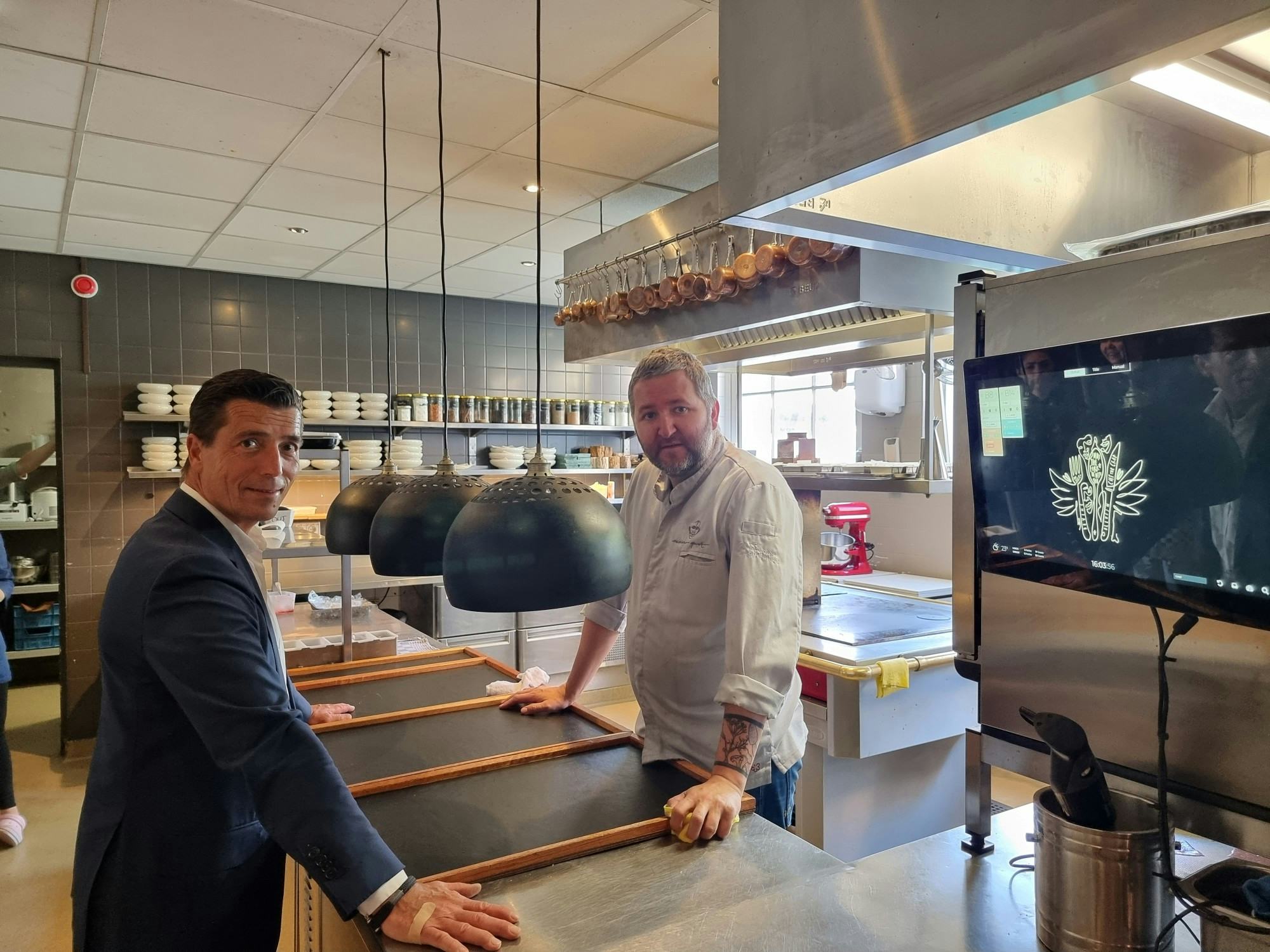 Menno Post en Ronald Opten vinden elkaar bij restaurant Olivijn