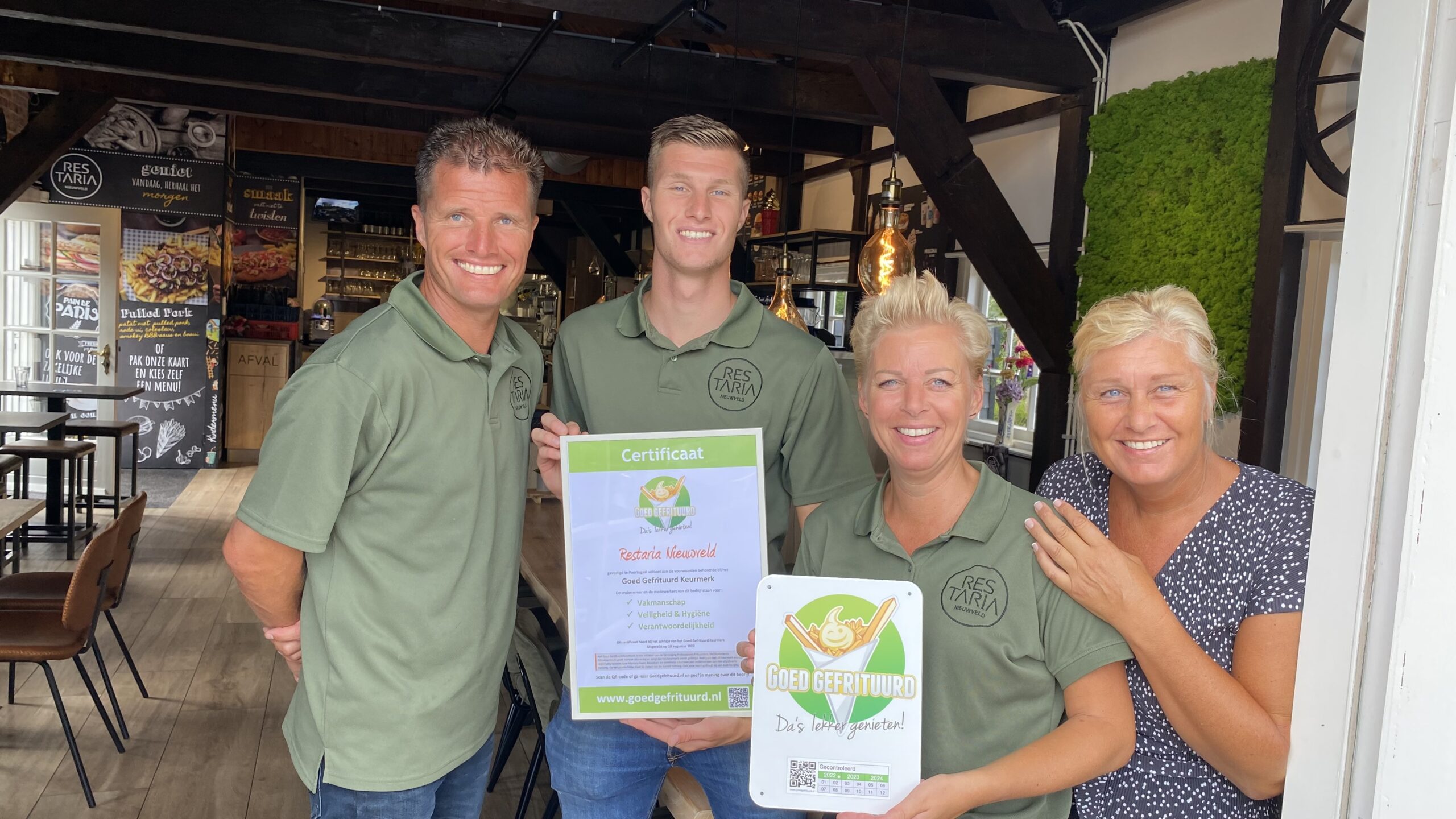 Goed Gefrituurd-keurmerk voor Restaria Nieuwveld