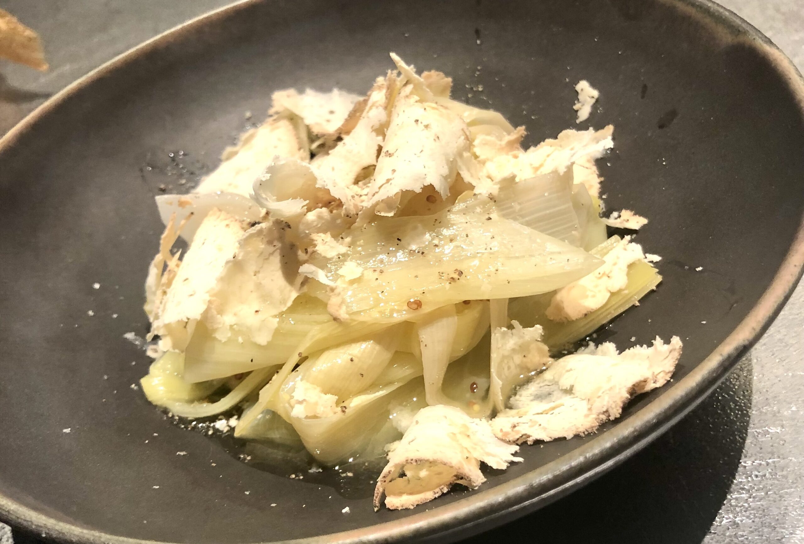 Baby Leeks, Mustard Dressing, Bellperknole