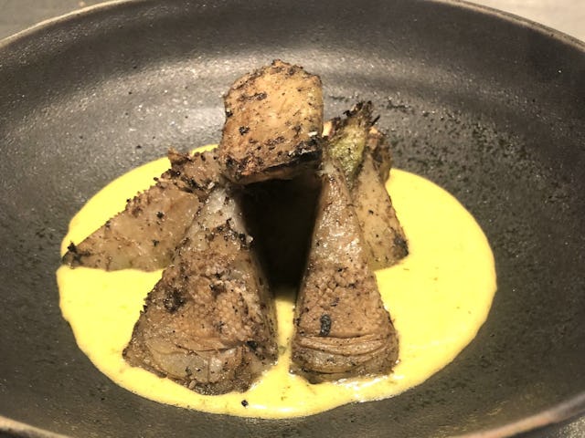 Artichoke on Amber Charcoal
