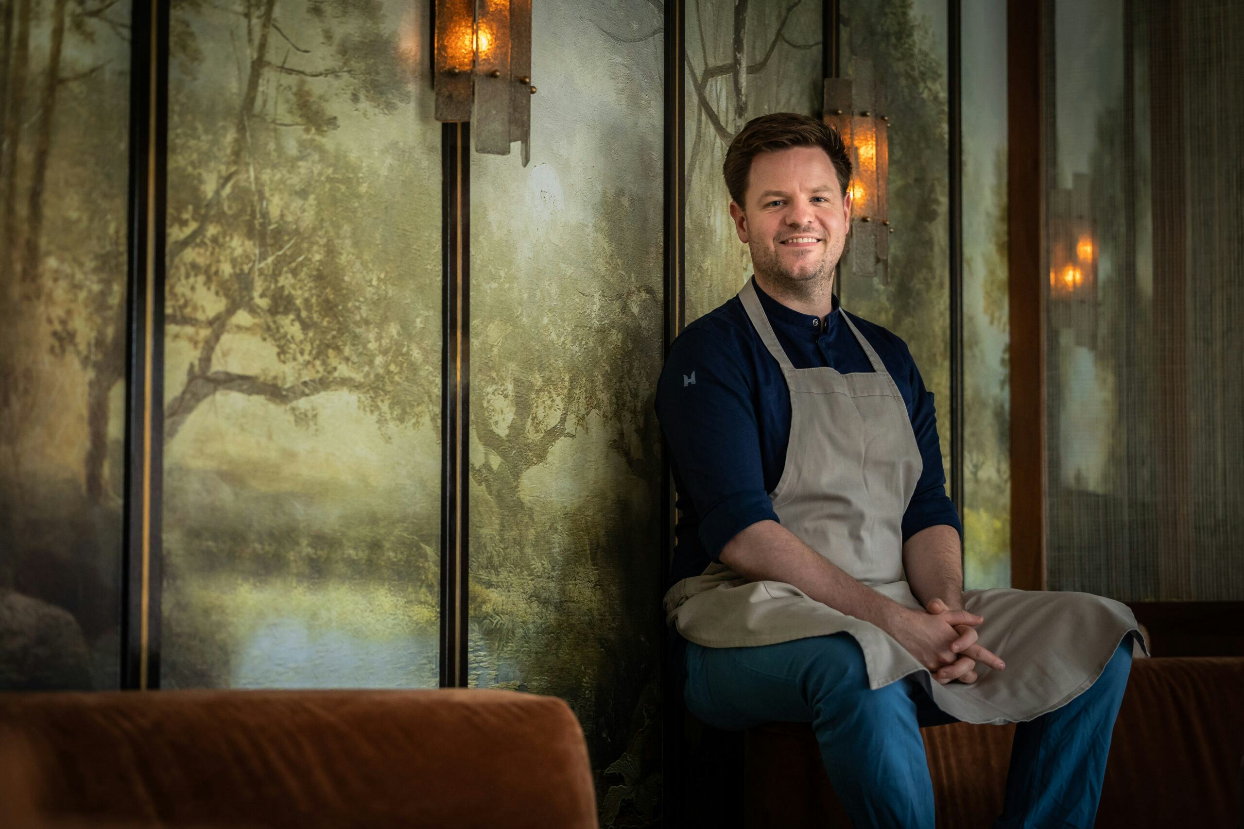 AMSTERDAM - Chef-Kok Bas van Kranen van Flore, restaurant van Hotel De L'Europe. Foto: Diederik van der Laan / Dutch Photo Agency