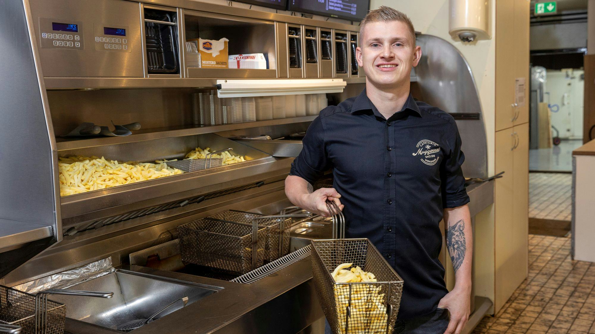 Kevin Cornet van cafetaria Muggennet.