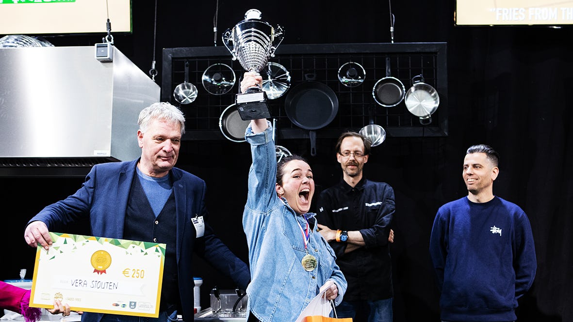 Vera Stouten wint het NK Loaded Fries 2023. Fotograaf: Tamara Verheij