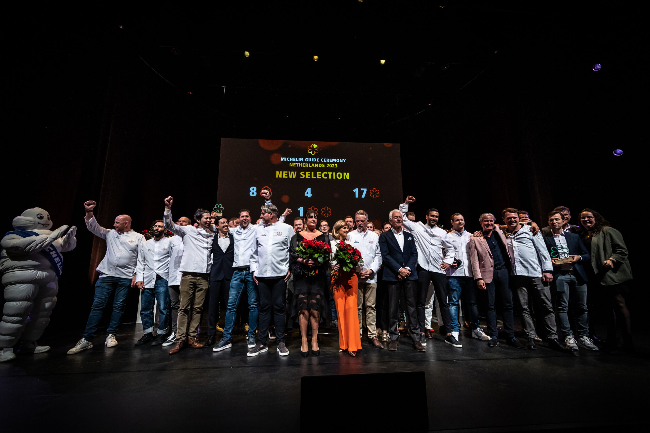 17 nieuwe sterrestaurants, 1 nieuwe met twee sterren en 4 nieuwe groene sterren