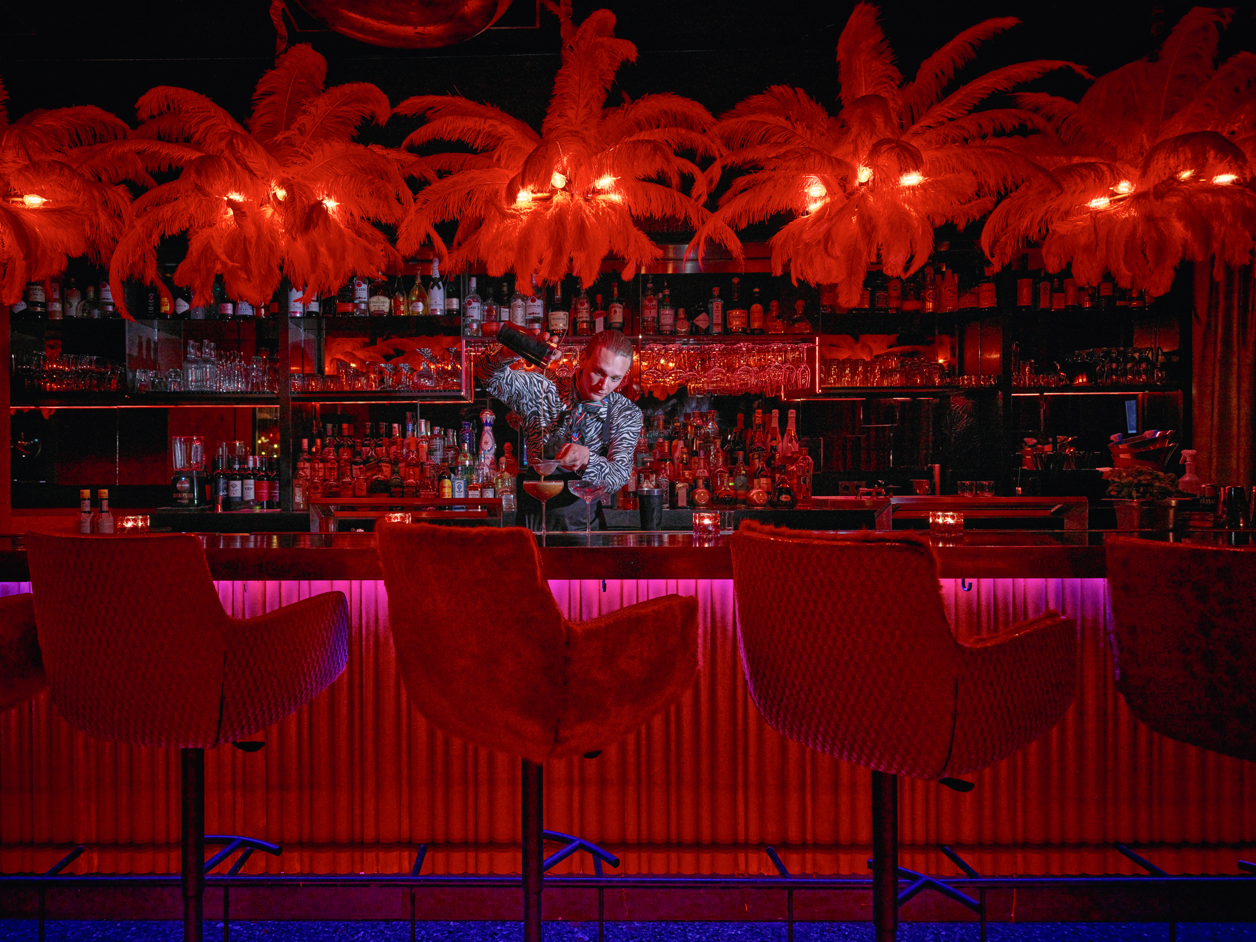 De cocktailbar van La Nostra Gigi.