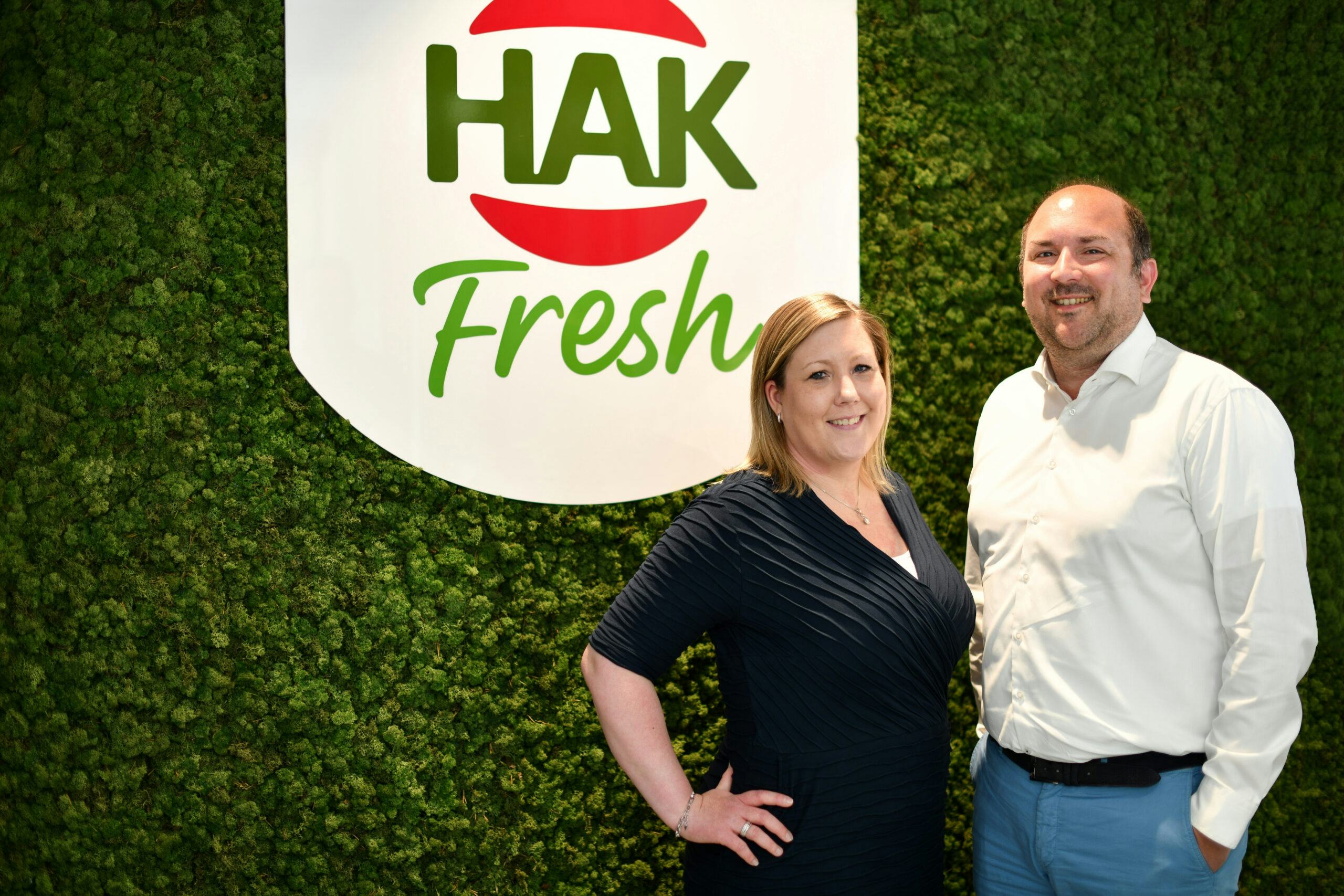Business Development Manager Sanne van der Smissen en Rogier Hilkes, directeur van HAK Fresh.