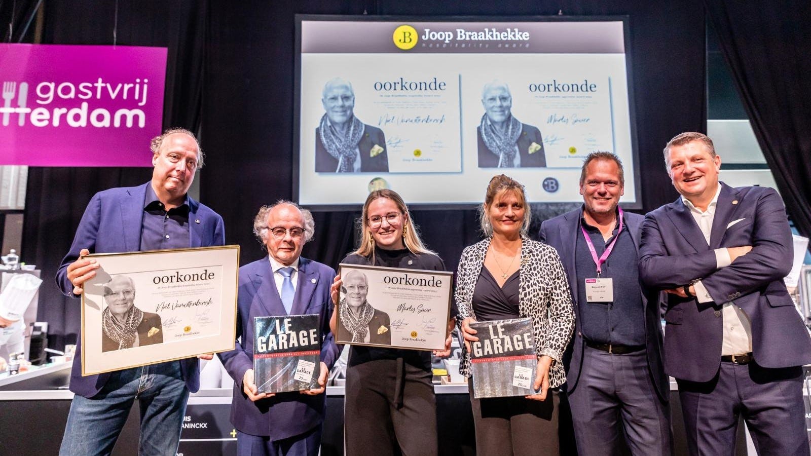 Noël Vanwittenbergh ontvangt Joop Braakhekke Hospitality Award