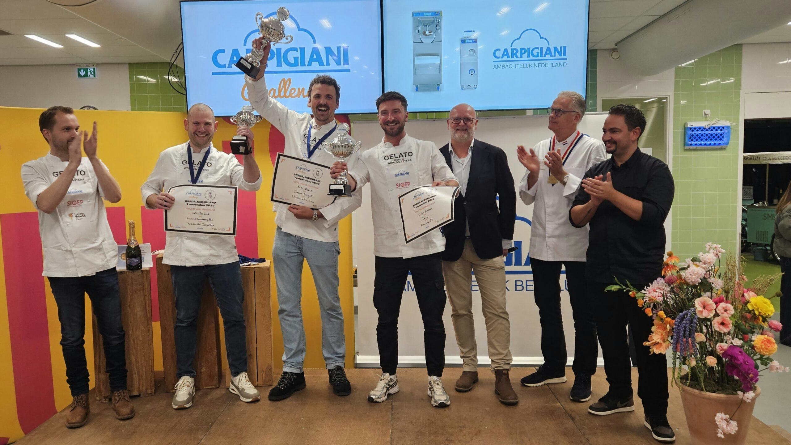 Drie Nederlandse ijsbereiders gaan op voor Europese finale Gelato Festival World Masters