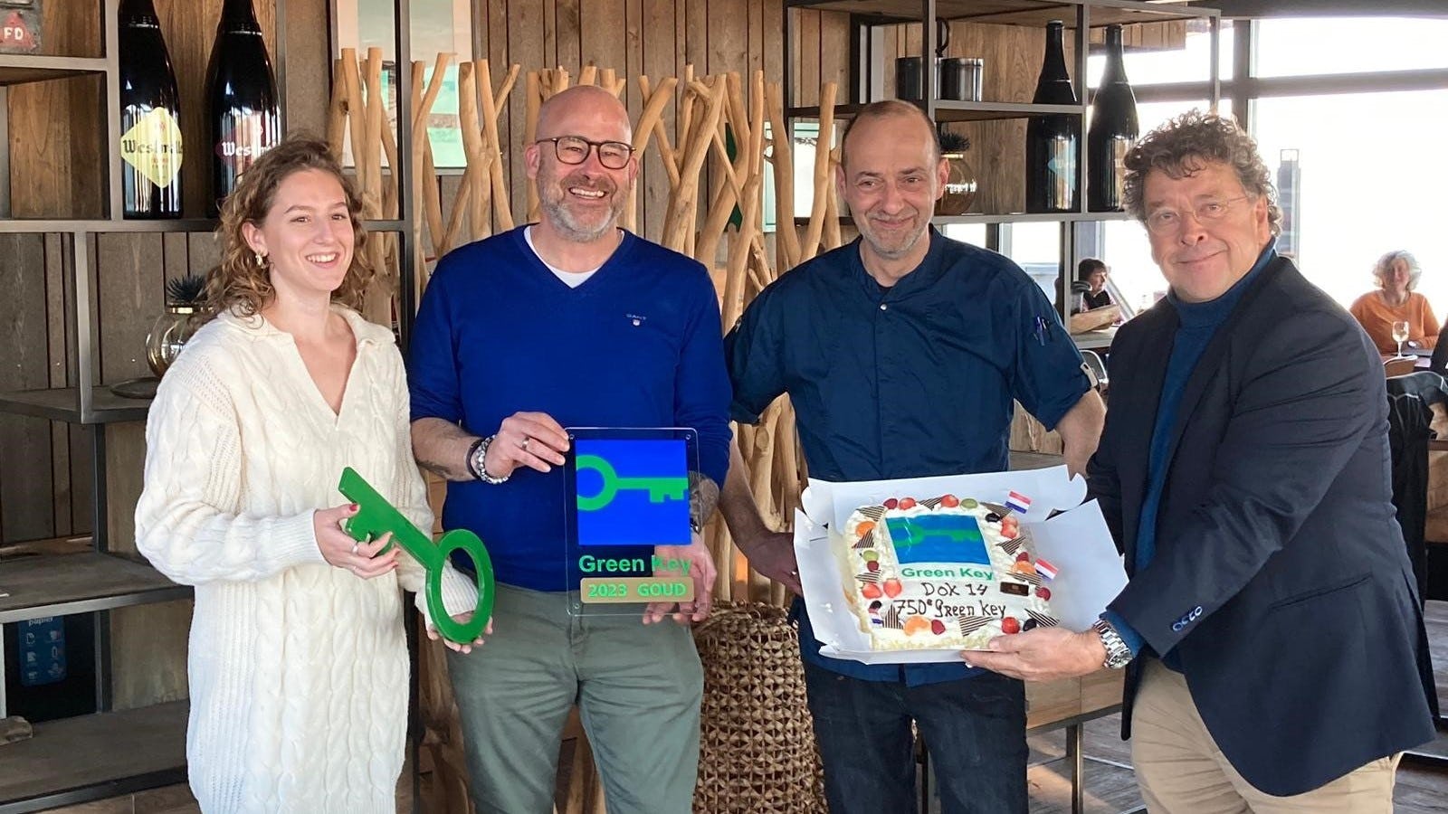 Strandpaviljoen Dok 14 is 750e bedrijf met  Green Key certificaat