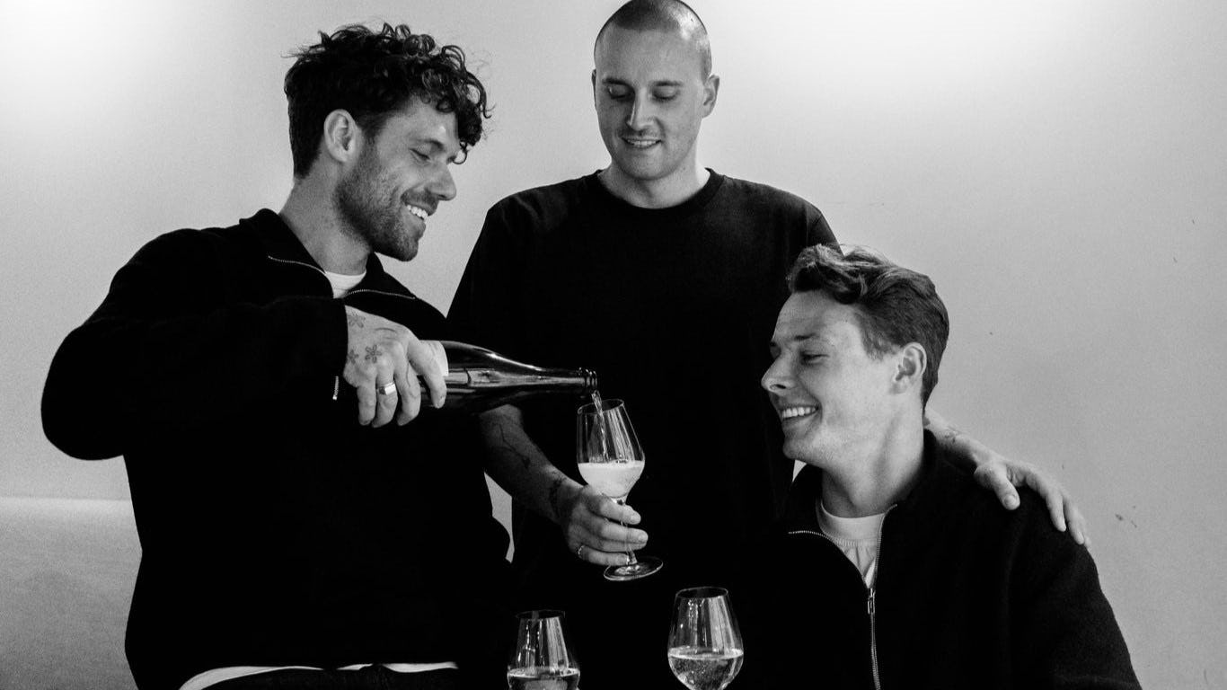 Kim Jongbloed (l), Wes ten Kleij en Rutger Boukamp.