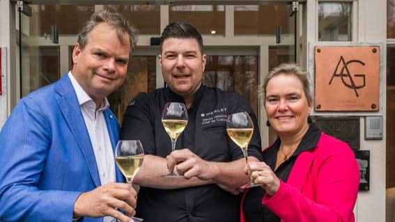 Vlnr: Martin van Bourgonje, Marco Helsloot, Carla van Bourgonje.