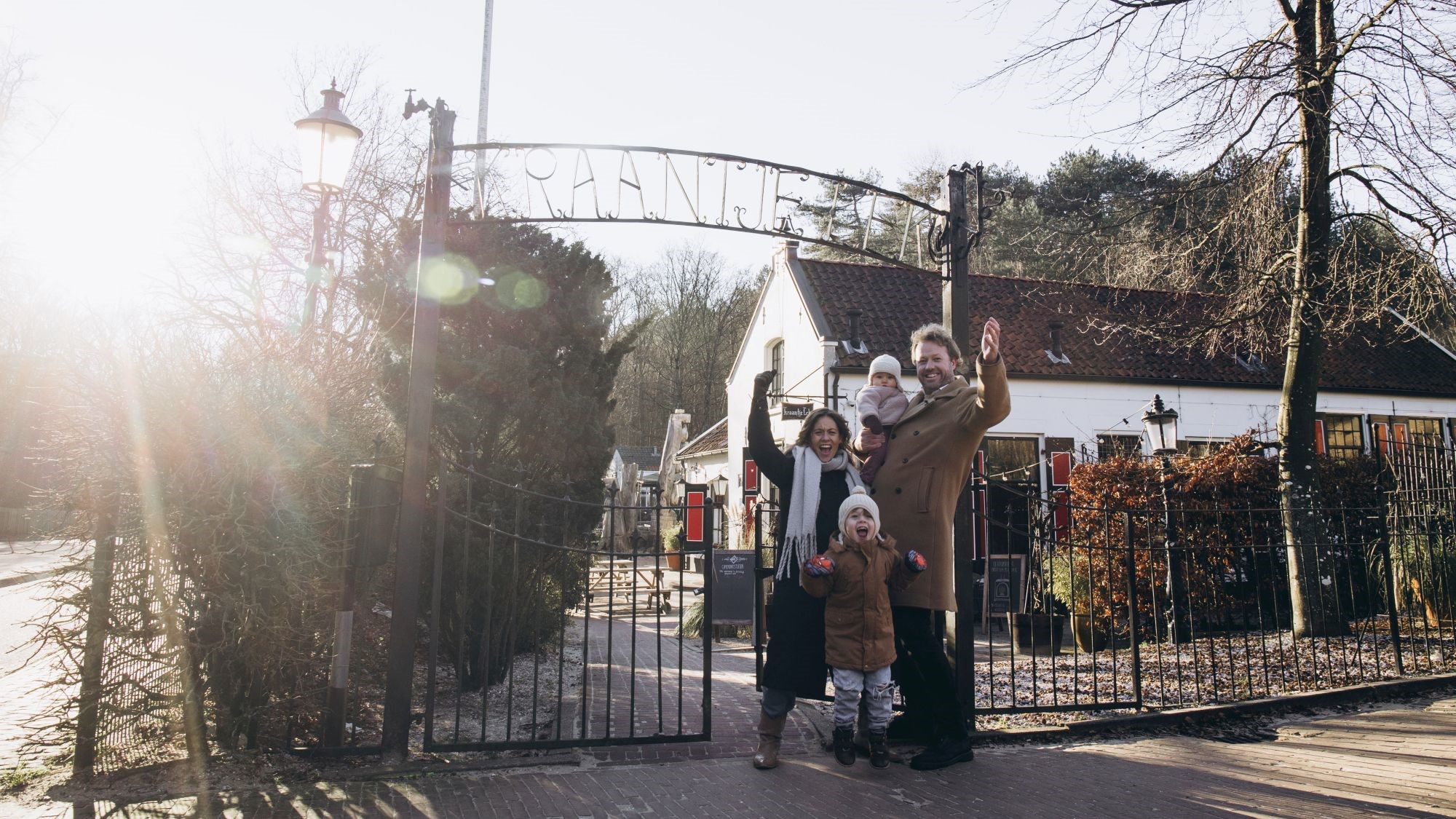 Michael Kras en gezin bij Kraantjke Lek.