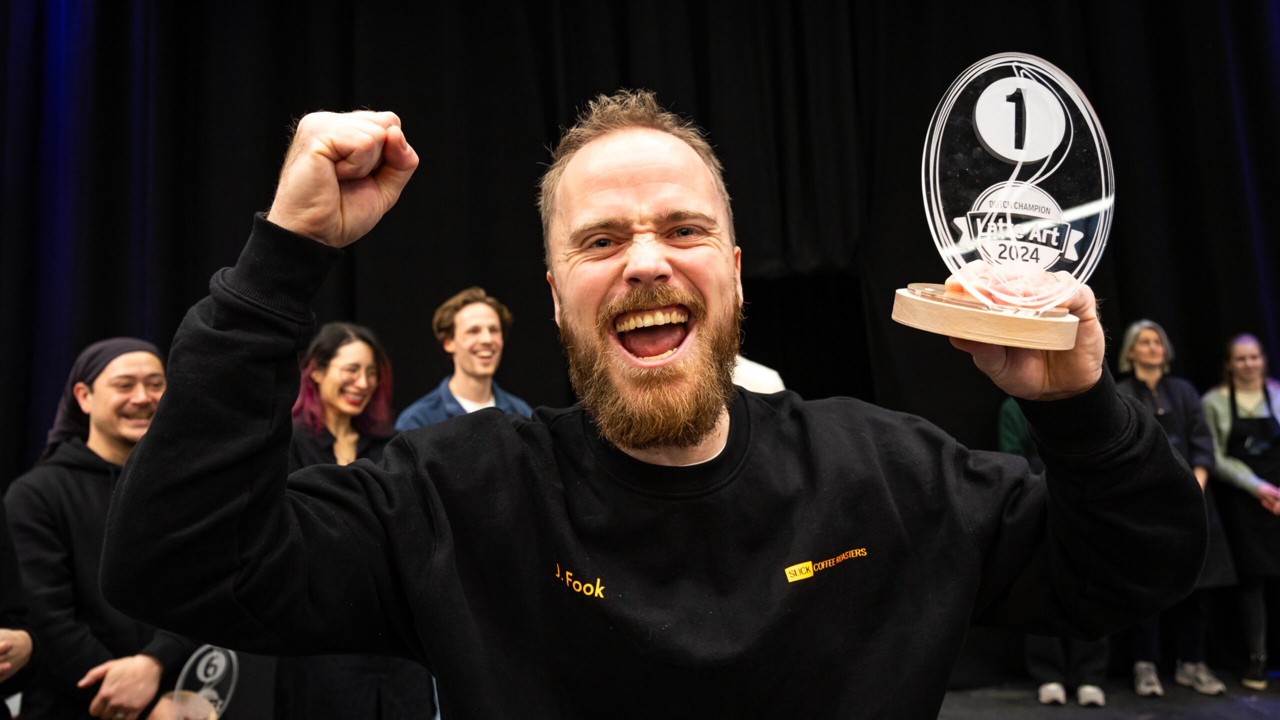 Routinier Jesse Fook maakt mooiste latte art van Nederland