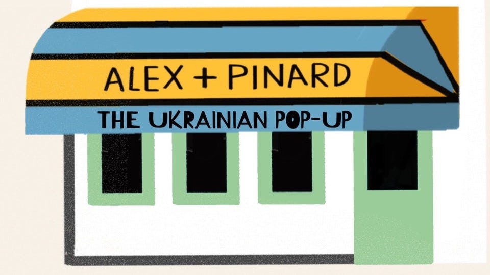Alex + Pinard is tijdelijk een Oekraïens pop-up restaurant